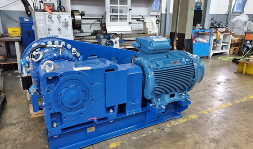 Gearmotor with a based water paint